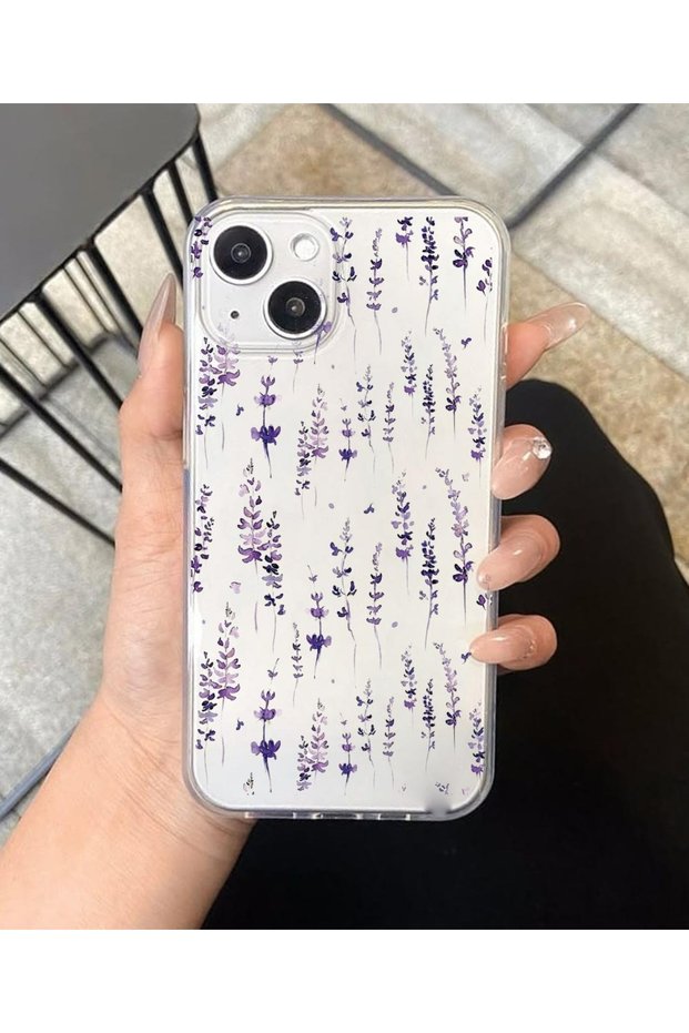 Balporsuku Exclusive Design Transparent Cover Compatible with iPhone 13 Mini Omn01 Phone Case Magenta