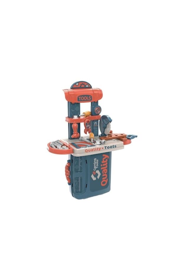 Toy tool stand with briefcase