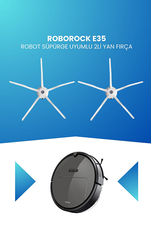 Roborock E35 Robot Vacuum Cleaner Compatible 2 Side Brushes - 1