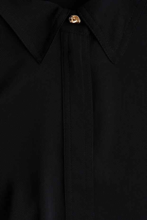 Kemerli Gömlek Elbise - 6