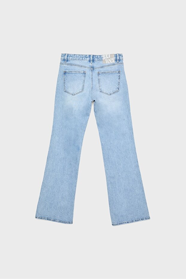 Çan Paça Düşük Bel Kot Pantolon - 7