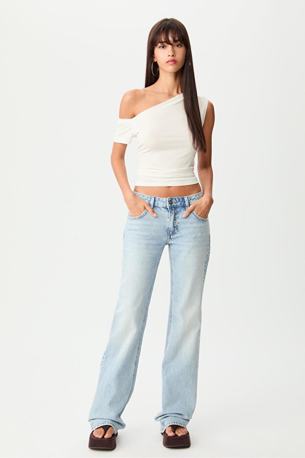 Çan Paça Düşük Bel Kot Pantolon - 1