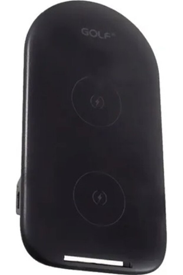 Golf Space Wireless Mobile Phone Charger 70x10x13millimeter - Black
