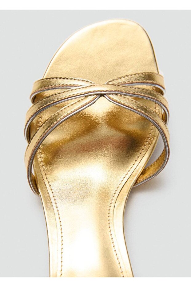 Kitten topuklu bantlı sandalet - 4