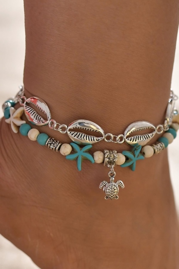 Marin Temalı Renkli Halhal Set - 1