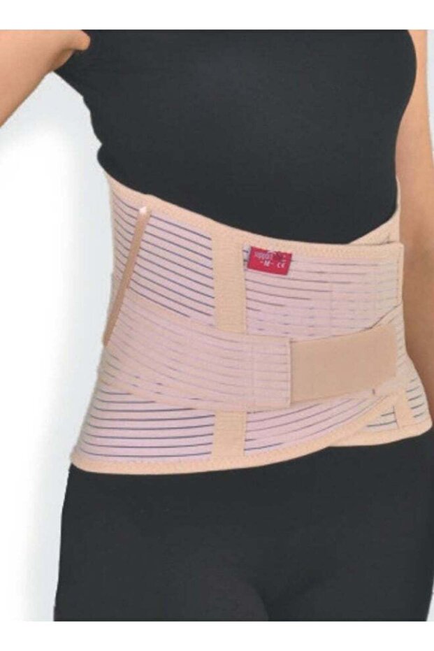 AID PLUS Lumbosacral Corset With Belt (26Cm) (Black) - Medium