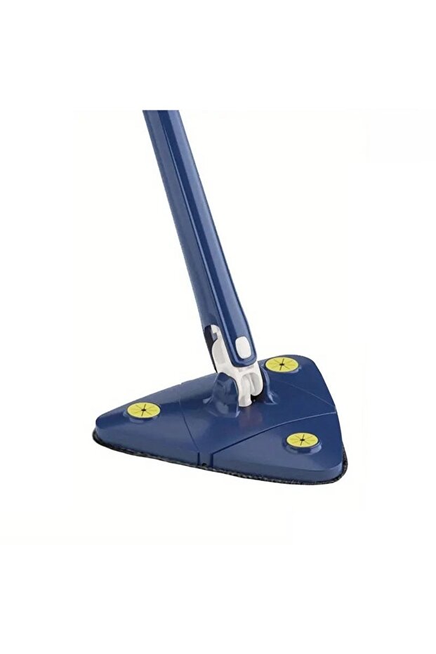 Triangular mop, triangular, with extra squeegee and reserve, floors, windows,other surfaces, blue - 2