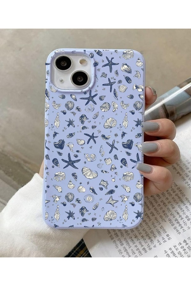 Balporsuku Exclusive Design Cover Compatible with iPhone 13 Mini Omn01 Pattern Phone Case Minishell