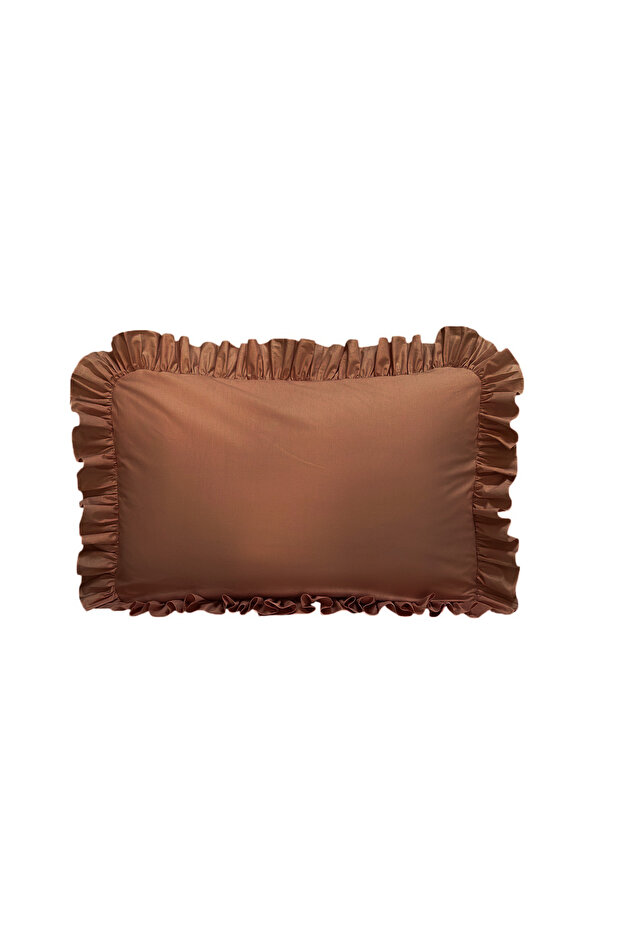 Ruffle Pillow Case Single 50X70 cm 1 Piece 100% Natural Cotton 18 Different Color Options