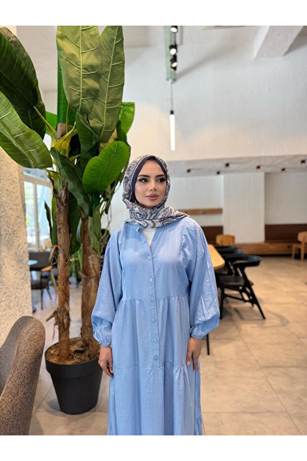 MEVSİMLİK OVERSİZE DOKUMA ELBİSE - 3