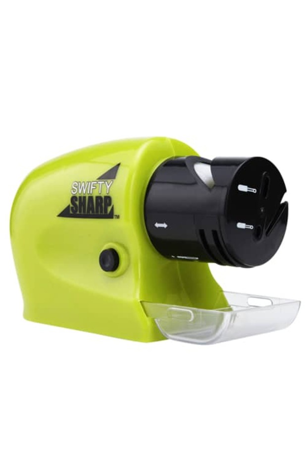 Portable electric knife and scissors sharpener with polishing function - 3