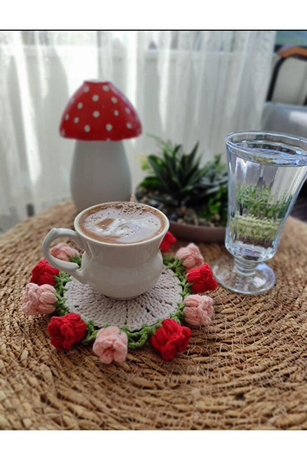 Hand Knitted Coaster - 1