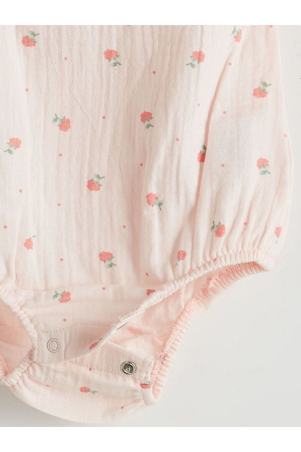 LCW baby Çiçekli Çıtçıtlı Body ve Şort 2'li - 6