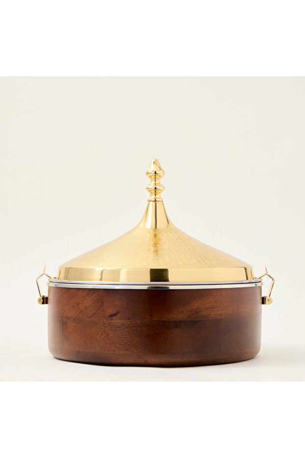 سخان طعام مع غطاء مطروق