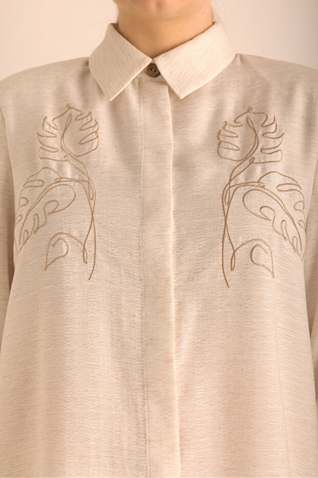 تونيك من الكتان الفيسكوز المطرز - 4