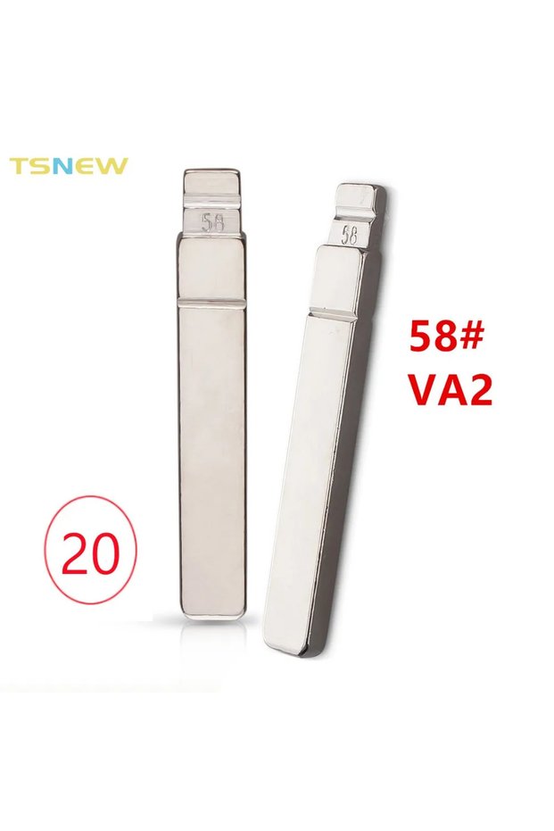 20pcs 58# VA6 VA2T NO.58 Car Remote Key Blade For Citroen peugeot Flip Folding Key Blank Without ...