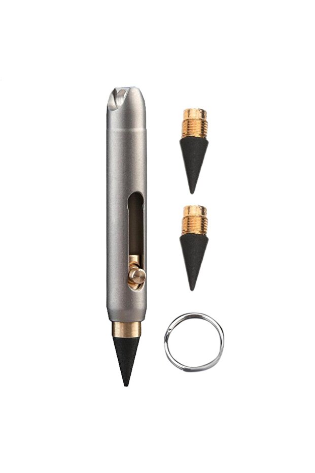 Silver Infinity Pencil Titanium Alloy Inkless Pencils Eternal Professional Pocket Pen for Writing Ho