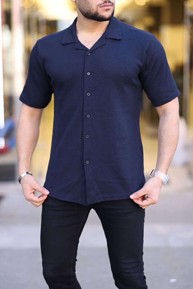 WAFFLE %100 ÖRME GÖMLEK - 1