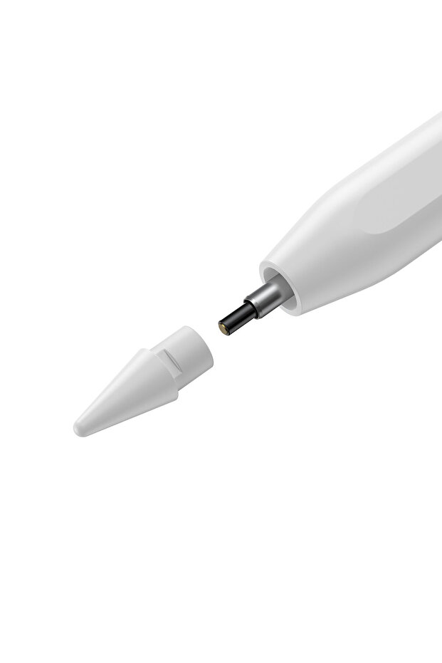 Wireless active stylus for iPhone iPad + replaceable tip white - 4