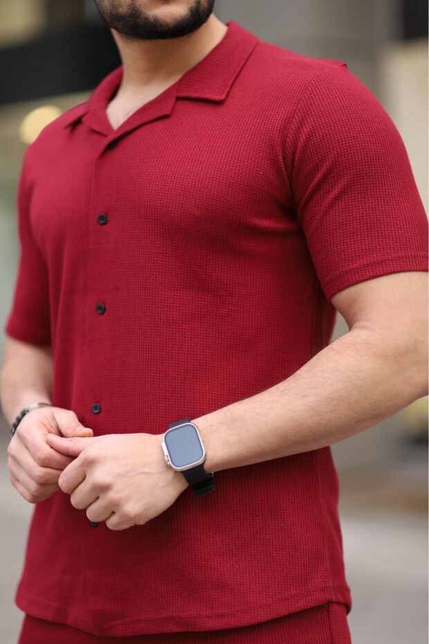 WAFFLE %100 ÖRME GÖMLEK - 1