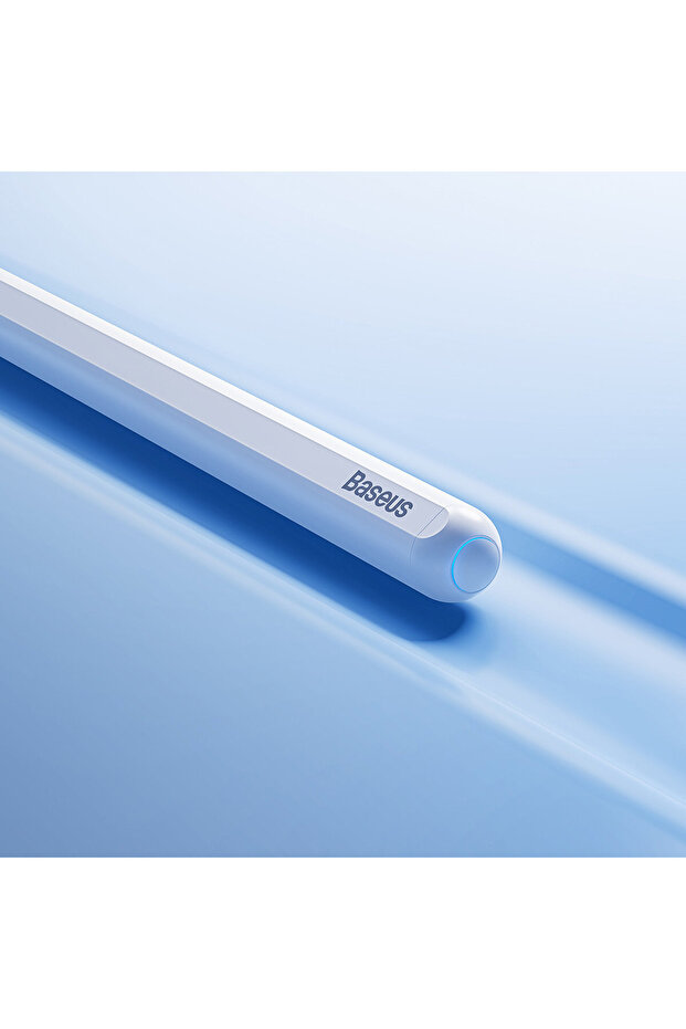 Wireless active stylus for iPhone iPad + replaceable tip white - 11