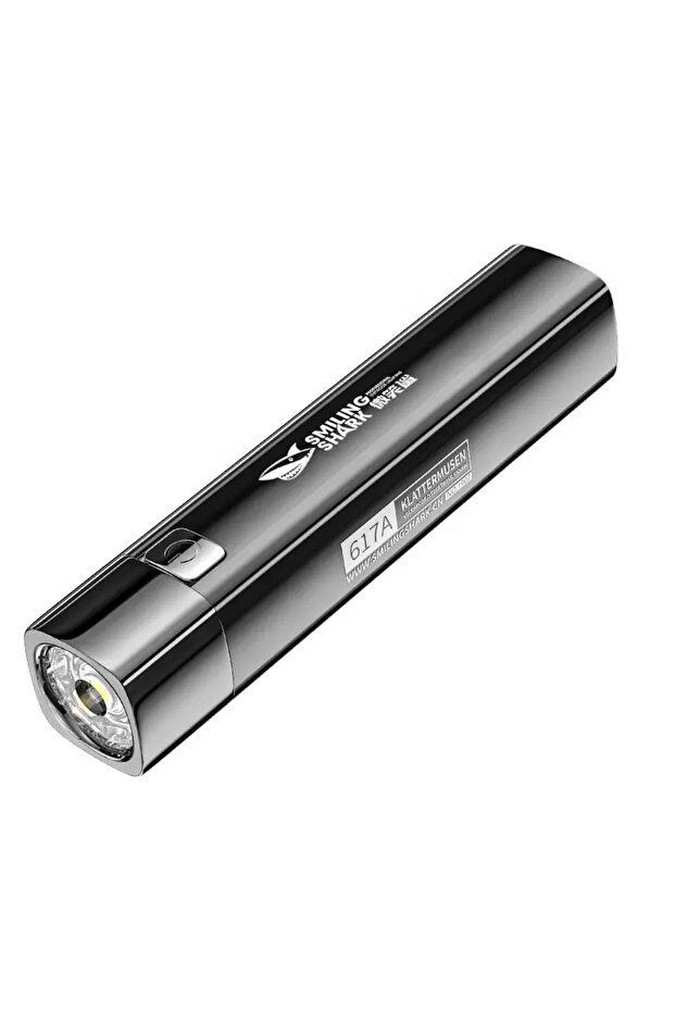 مصباح يدوي LED فائق السطوع قابل لإعادة الشحن عبر USB باللون الأسود وبطارية 18650 لكاميرا ركوب الخيل الليلية