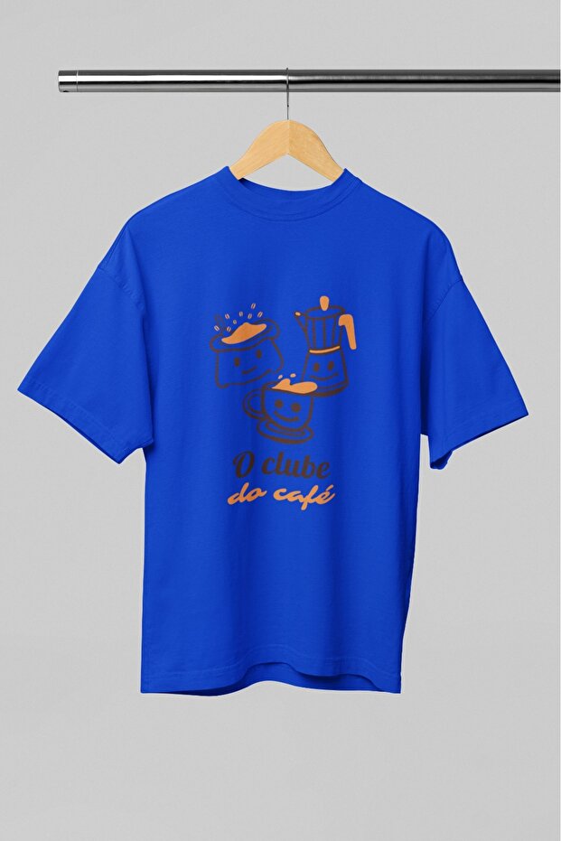Men/Women Coffee Make Transfer Printed Round Neck Short Sleeve T-Shirt