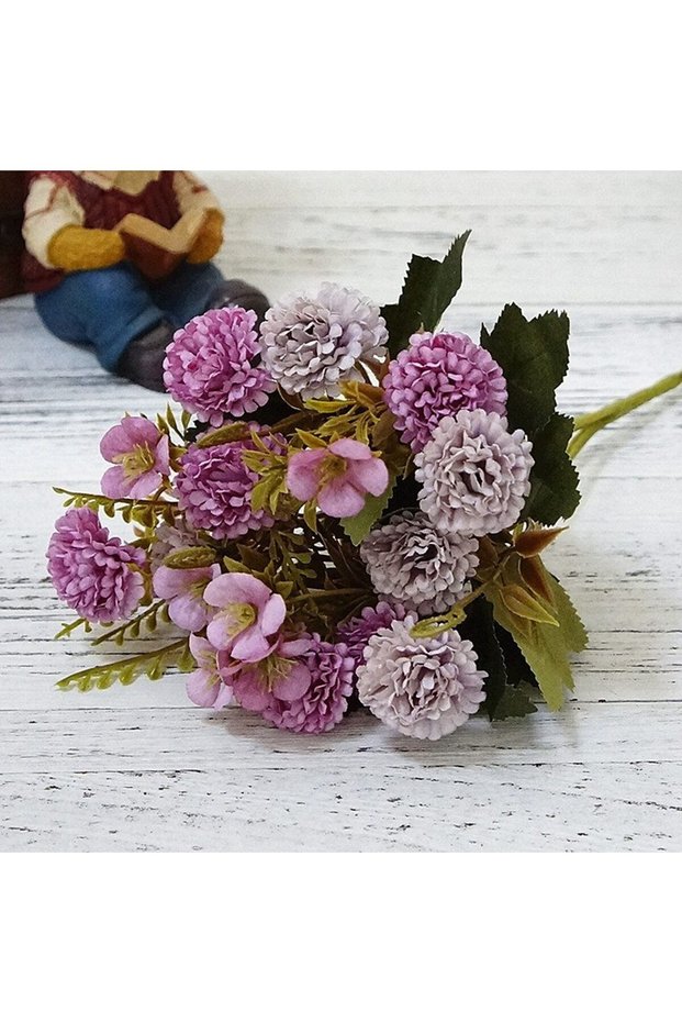 1pc 4 Artificial Plants European Clove Carnation Flowerpot Decorative Flowers clipping Festival Tab