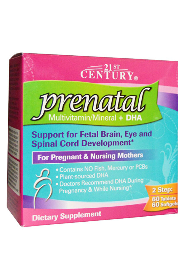 21ST CENTURY PRENATAL + DHA TAB 60+60