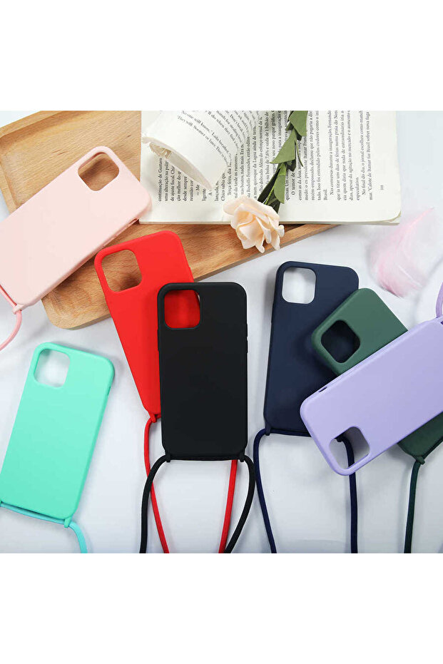 حافظة TKNC Ropi متوافقة مع هاتف iPhone 12 - أحمر - 2