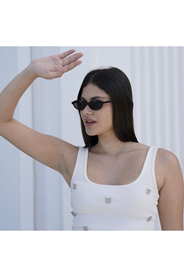 Midnight Star Sunglass ‚ Luxury Black Sunglasses