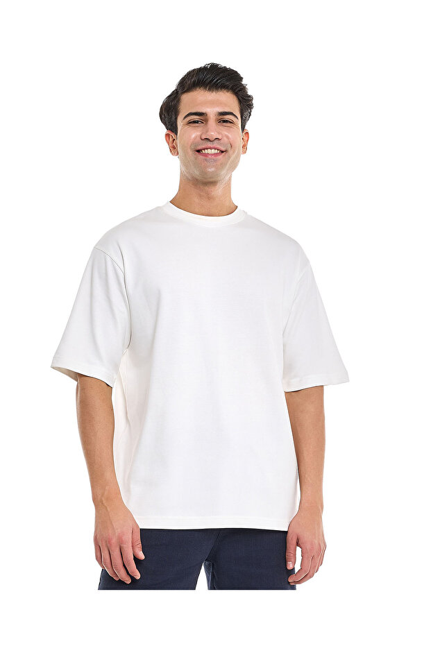 Ivory MYF SS KNIT TEE-S-XXL