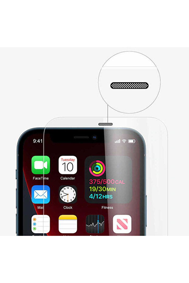 واقي شاشة زجاجي متوافق مع هاتف iPhone 12 Pro TKNC Vox
