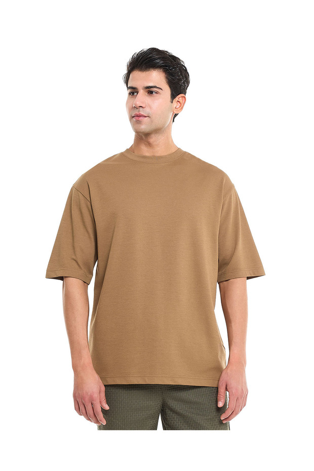 Khaki MYF SS KNIT TEE-S-XXL