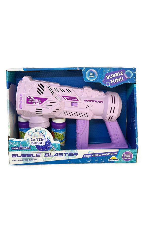 Bubble Blaster 2x118 ml Sabun Hediyeli Işıklı Köpük Tabancası Lila - 5
