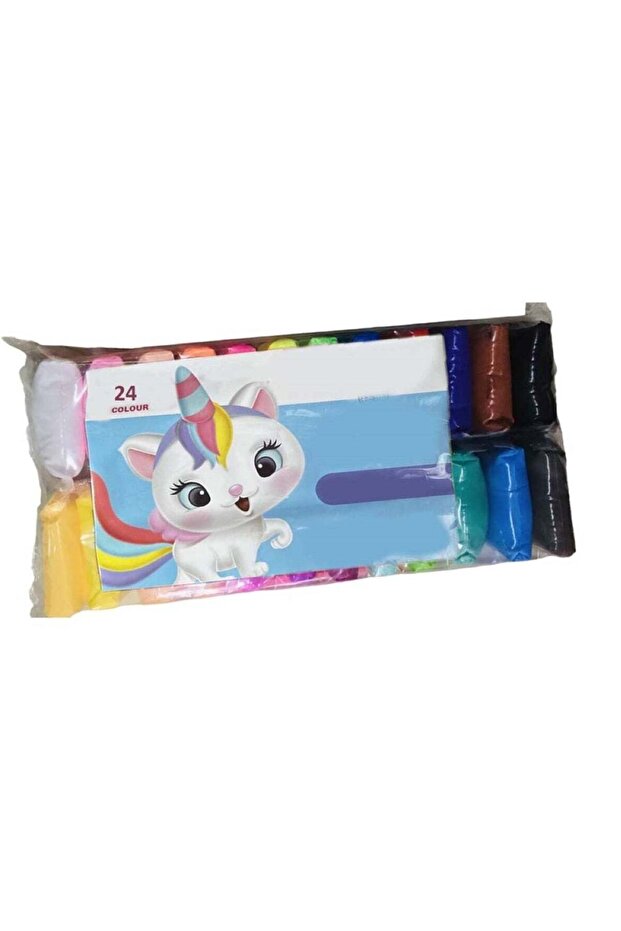 24-Piece Colorful Dry Clay Set