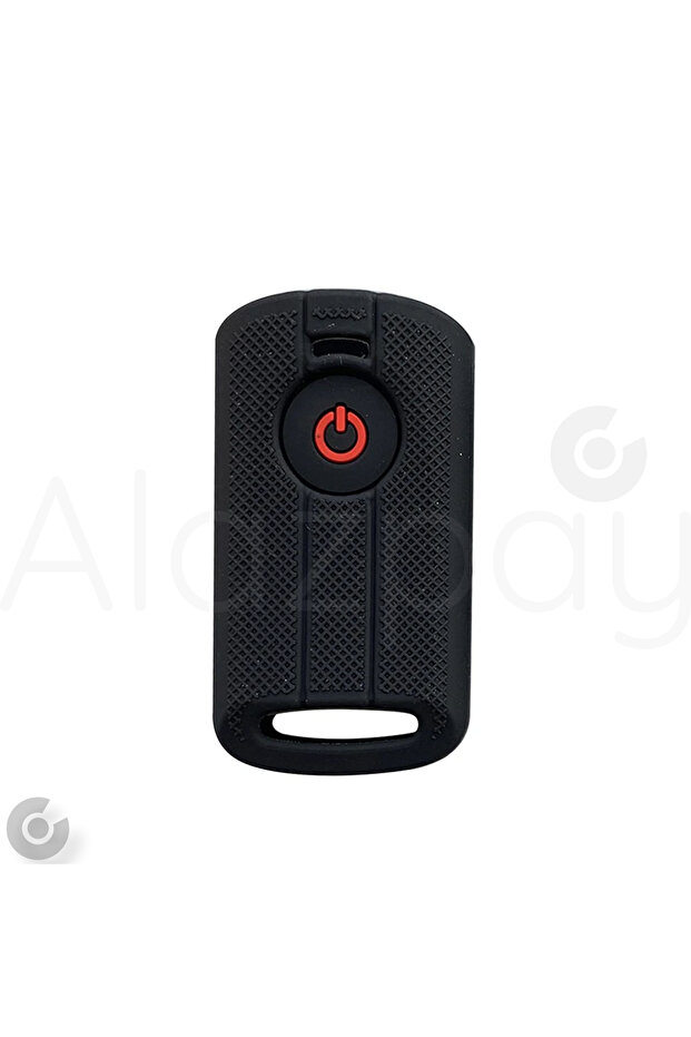 حافظة مفاتيح من السيليكون متوافقة مع Xmax 250 300 400 Tech Max 250 400 (أسود أحمر - قطعة واحدة)
