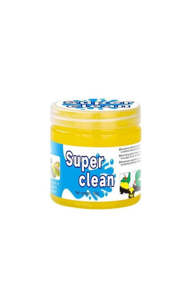 Super Clean Slime Car Cleaning Soft Gel Yellow