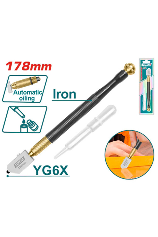 الماسة قص زجاج 178mm توتال Tht561781