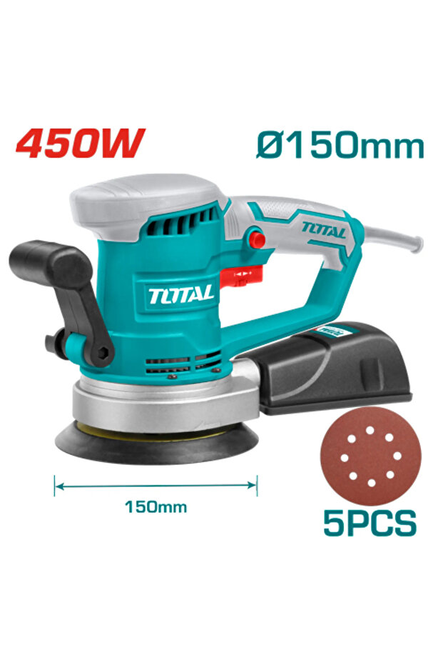 ماكينة صنفرة خشب 450w 150mm توتال Tf2041506