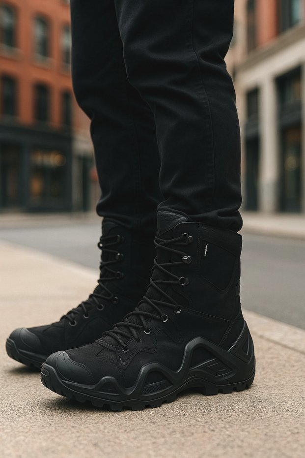 Men's Waterproof Military Boots – Tactical Outdoor High Ankle Anti-Slip Sole Boots