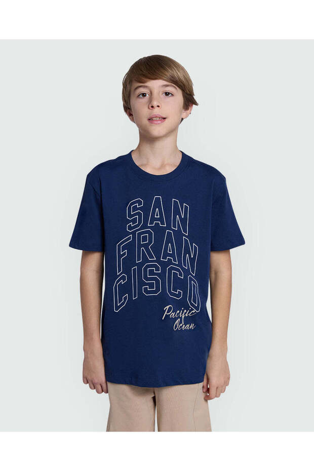 Blue Wing Teal Boy'S Modern Tee