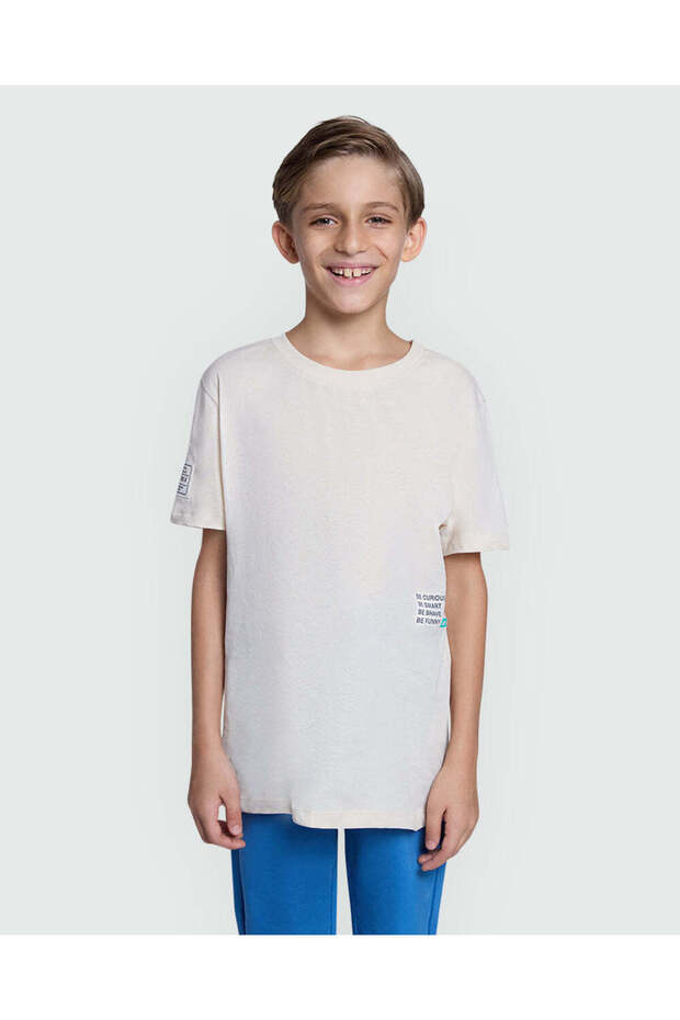 Short Sleeve Birch Pink Tee For Boys