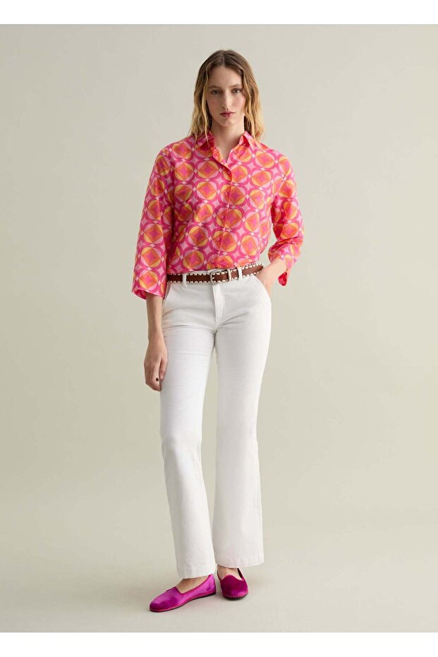 قميص بنمط بصري - 1