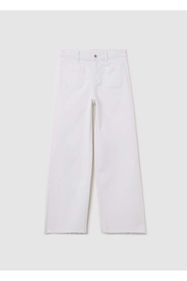 Wide-Leg Trousers With Pockets