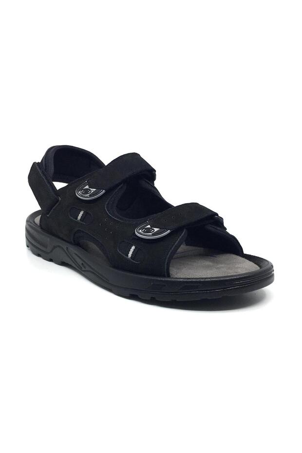 Coppo 100% Nubuck Leather Orthopedic Summer Comfortable Men's Adjustable Sandals Slippers New Season 40-47
