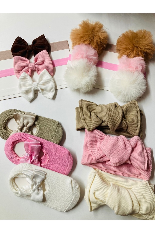 Girl Baby 12-Pack Bandana Socks Set