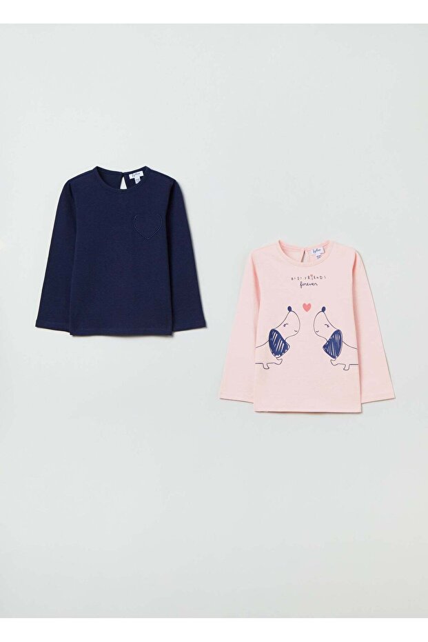 Two-Pack T-Shirts In Cotton With Print