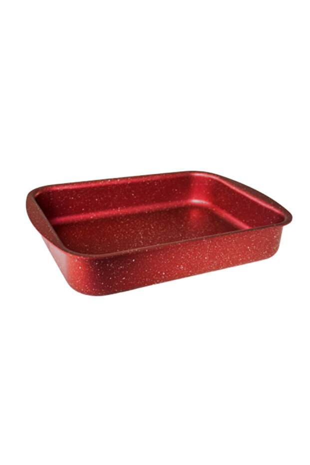 Rectangular tray 35x30x7cm GRANITE-RED - 1
