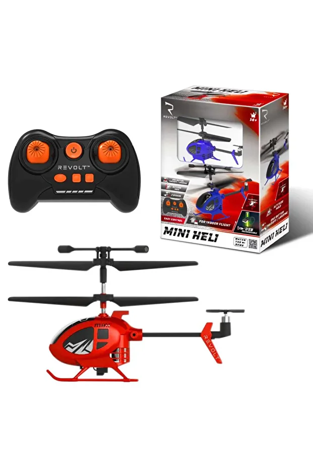 KUMANDALI MİNİ HELİKOPTER S100 KAPALI ALAN UÇUŞU ÇİFT PERVANE R/C 3.7V USB 8+ - 1